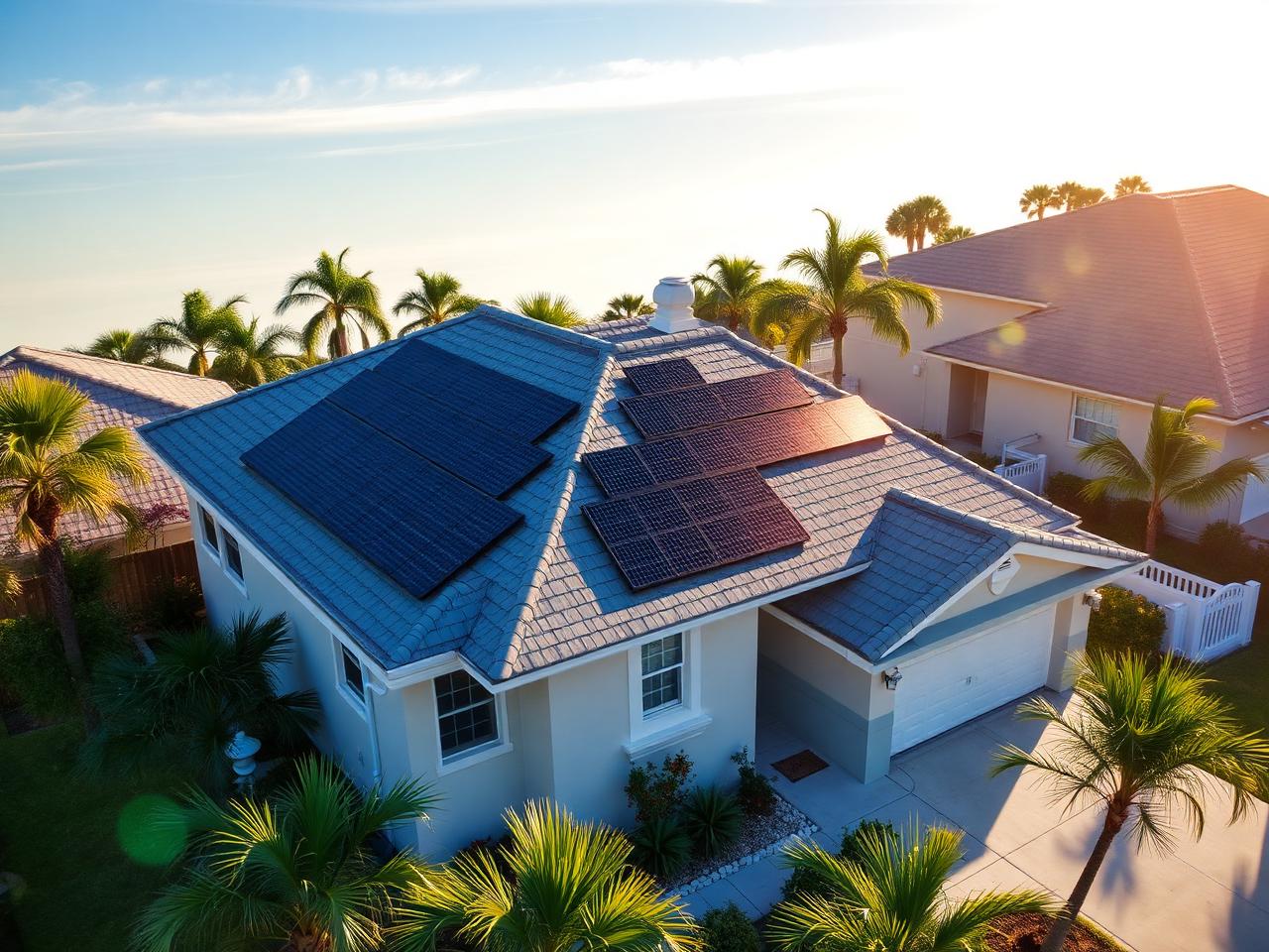Florida home with solar panels installed by Hive Energy
